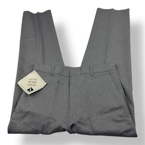 Levis Action Slacks Mens 32x30 Gray Vintage 90s Sta-Prest Dress Pants NWT USA